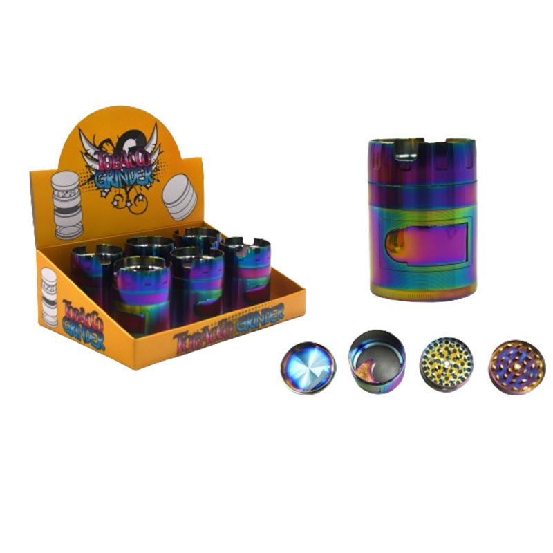 4 Part 3.1″ Aluminum Rainbow Grinder – (HX524DYS)-6/display