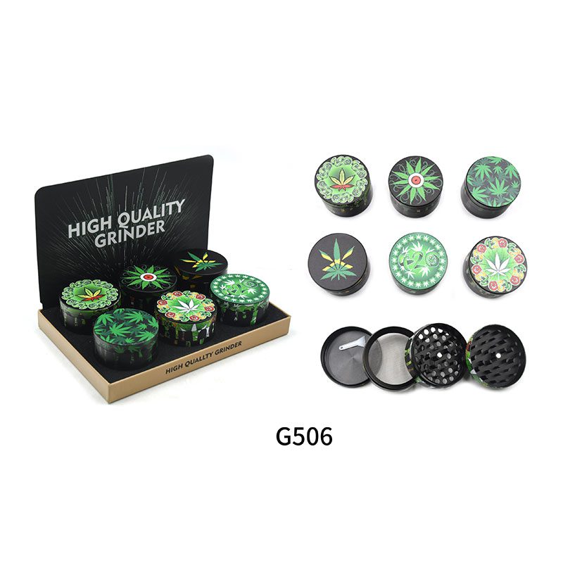 4 Part 2.5" Aluminum Grinder - (G506)-6/display