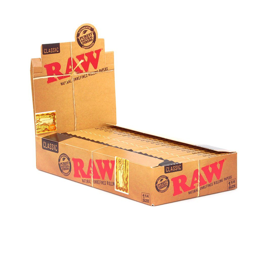 Raw 1- 1/4 - Unbleached Rolling Papers CP1055