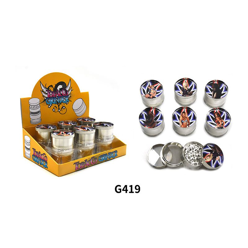 4 Part 2"Aluminum Grinder - (G419)-12/display