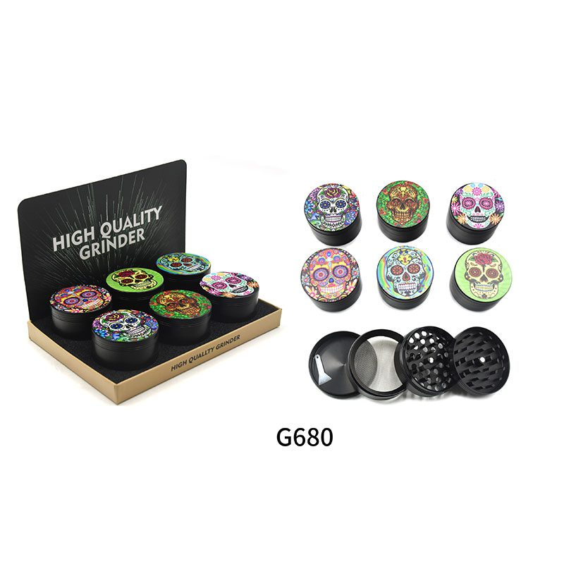 4 Parts 2.5″ Spice Herb Grinder – (G680)-6/display