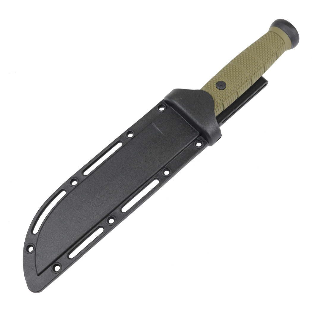 13578 - Defender-Xtreme 13" Tactical Hunting Knife ABS Handle 3CR13 Stainless Steel Green