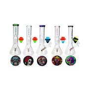 10.6″ Aqua Bong Collection with Adapter – Assorted Designs (AQUA202)