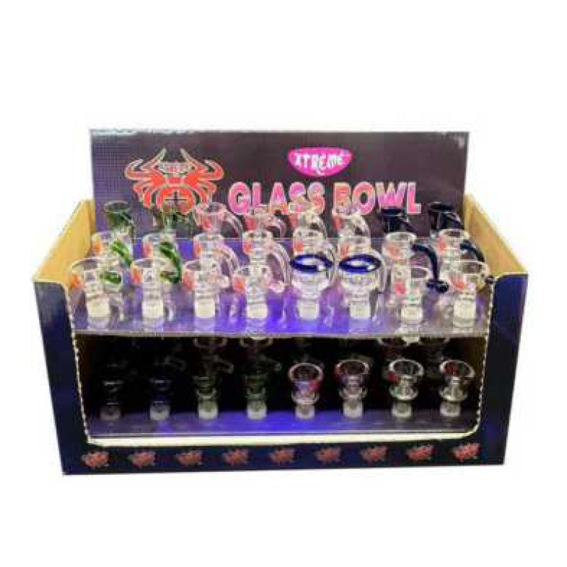 14mm Male Extreme Glass Bowls - (bowl display-1002)