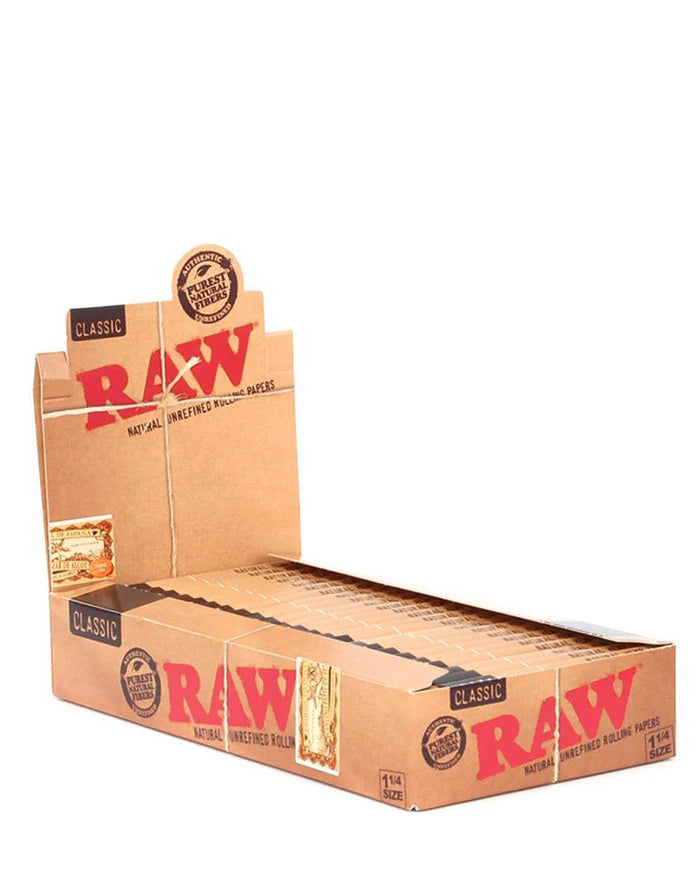 RAW CLASSIC NATURAL UNREFINED PAPERS 1 1/4