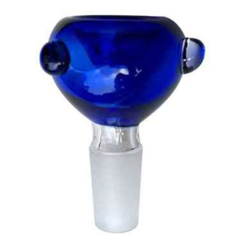 Male Join Bubble Glass Bowl - Blue (Bowl-2004)