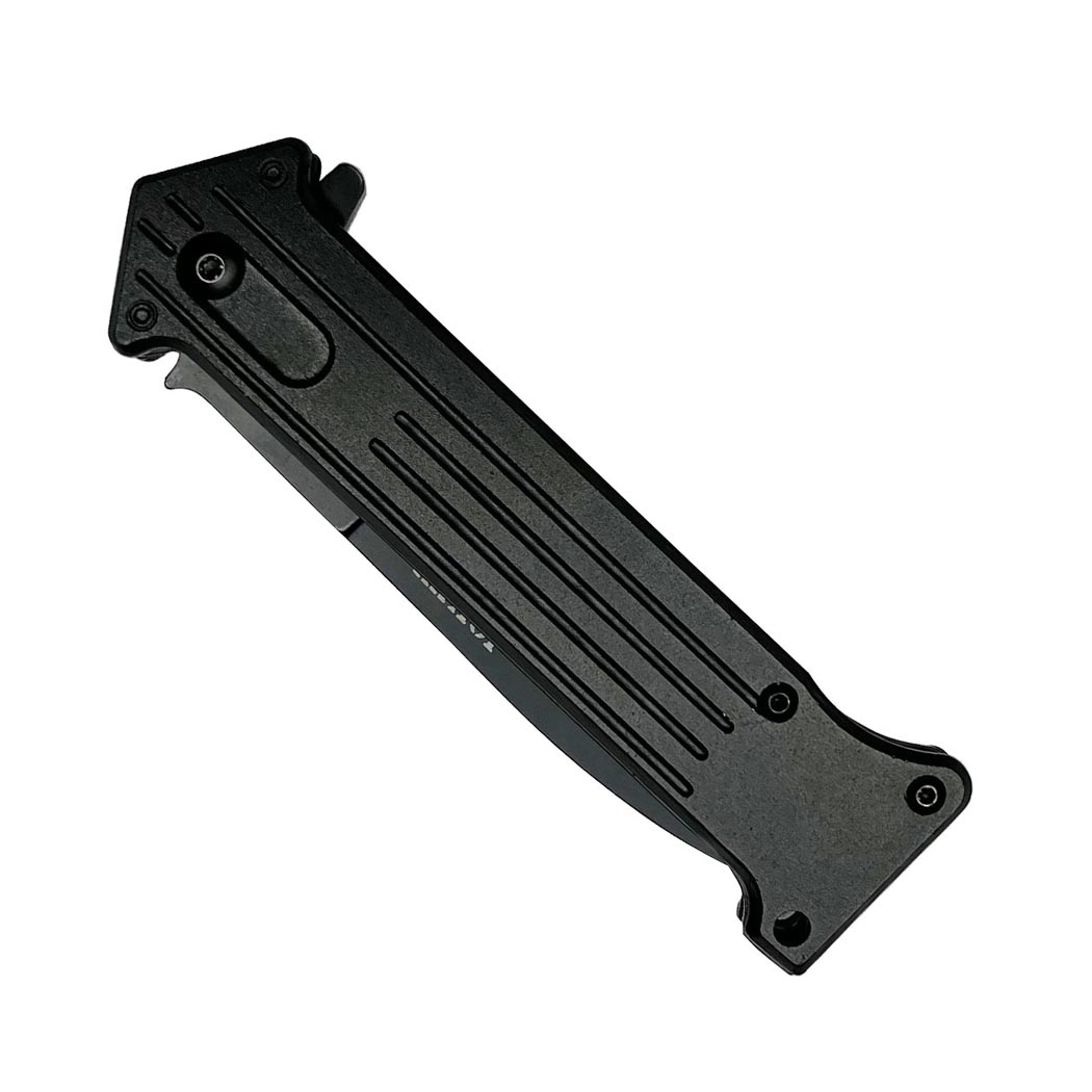 13978 - 8.5" All Black 3CR13 Stainless Steel with Belt Clip