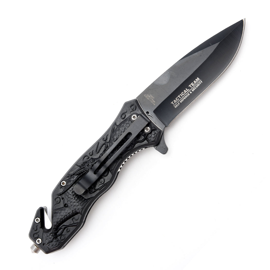 14637 - Defender-Xtreme 8.7" Dragon Design ABS Handle 3CR13 Steel