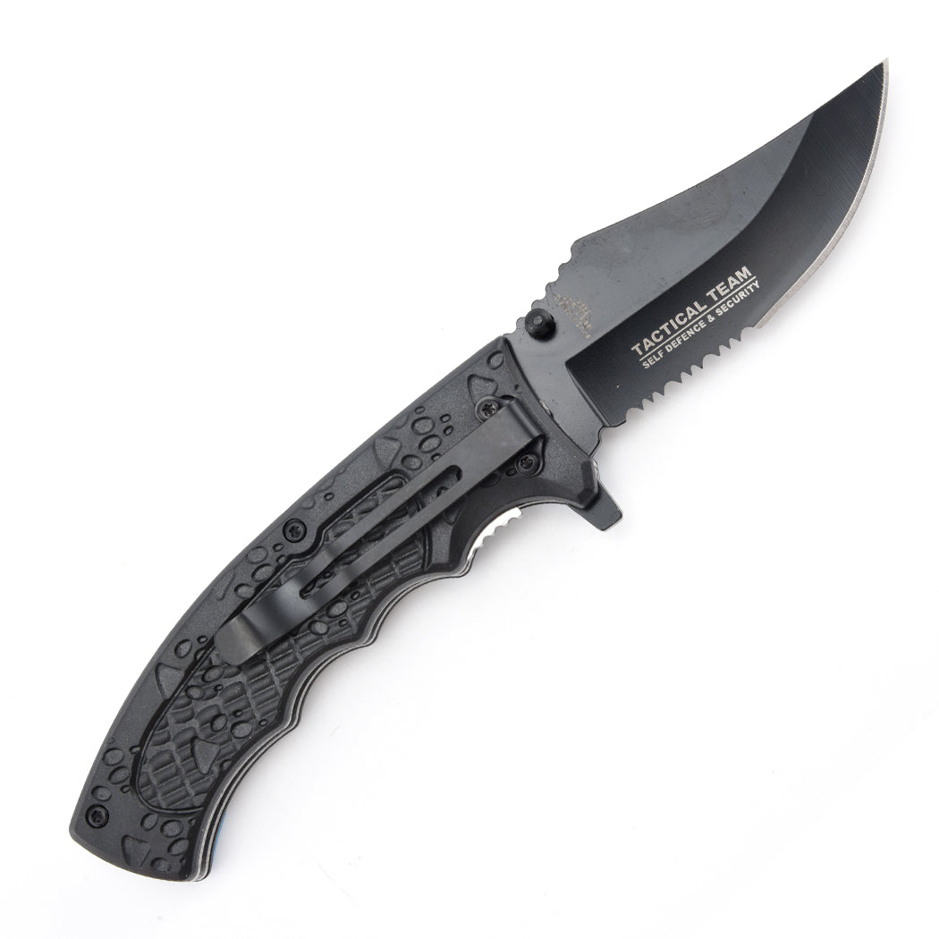 14662 - Defender-Xtreme 8.25" Blue ABS Handle 3CR13 Steel