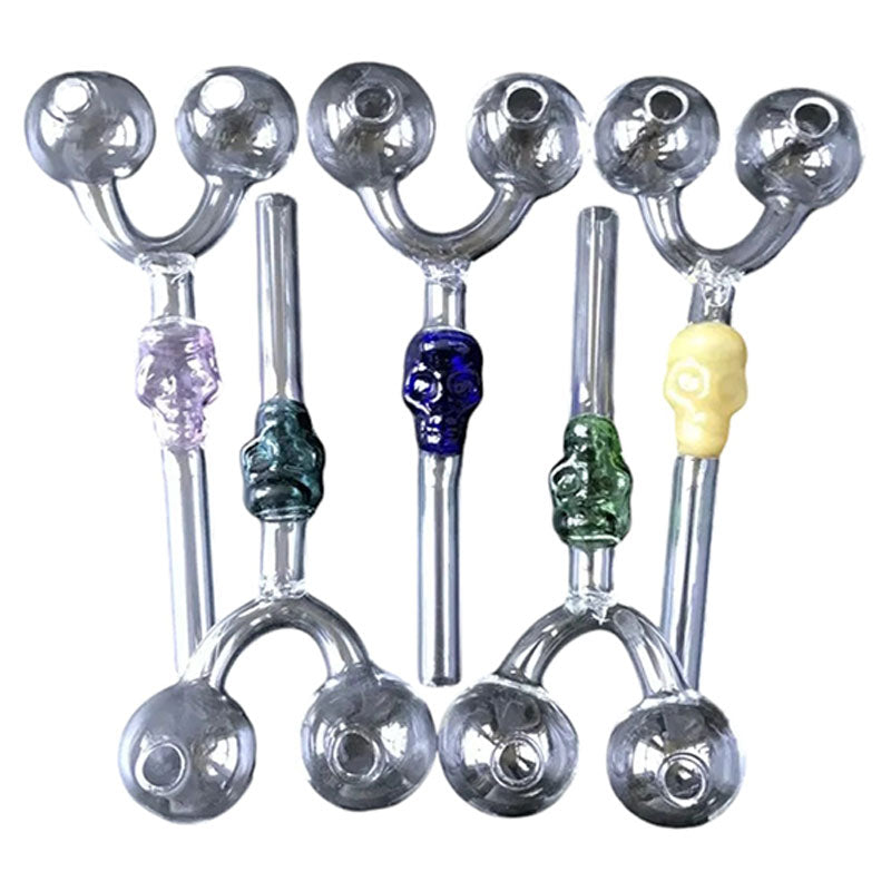 Colored Skull Oil Pipe (MS2010)-12/pk