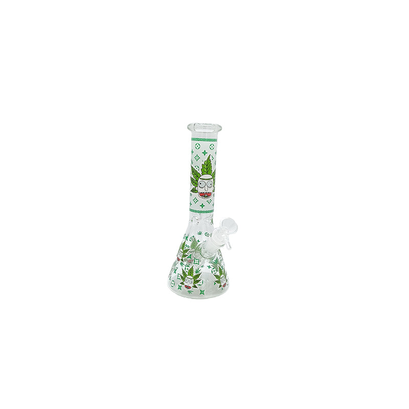 10" Cartoon Design Hydro Glass Bong  (MST005)