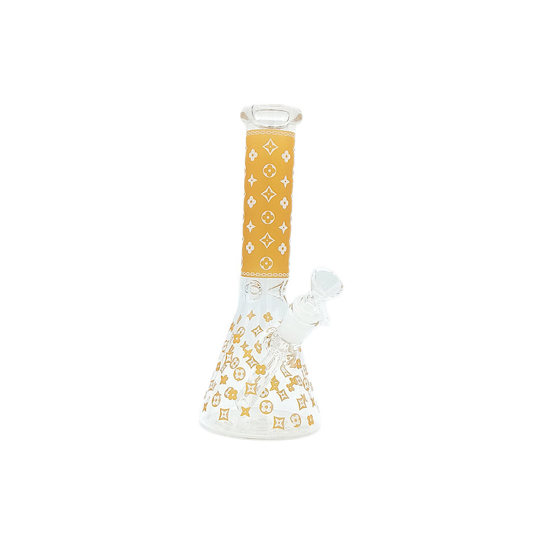 10" Mini Gold Luxury Brand Glass Bong (MST014)