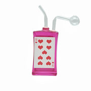 Colored Glass Poker Card Oil Burner Rig MST057