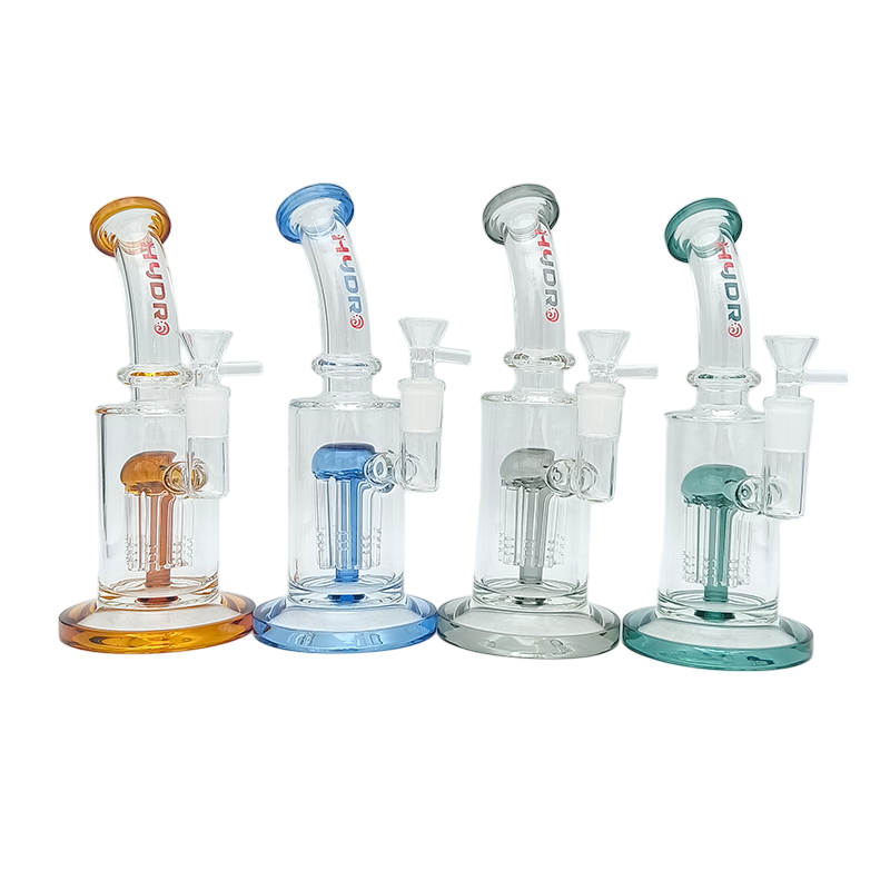 8" Curvy Neck Glass Bong (MST027)