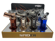 SP-565 Spider Refillable Butane Torch Lighter-8/Display