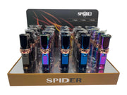 SP-633A Spider Refillable Butane Torch Lighter-20/Display