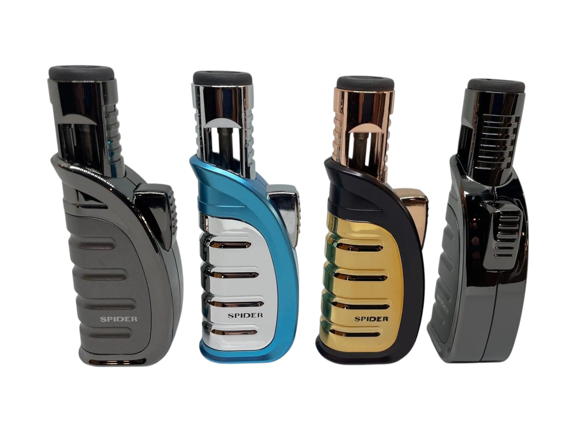 SP-315 Spider Refillable Butane Torch Lighter-12/Display