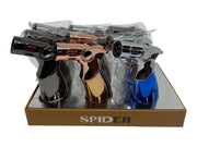 SP-659  Spider Refillable Butane Torch Lighter-9/Display