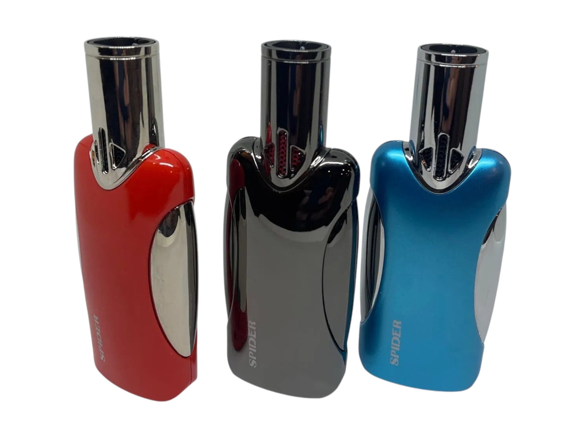 SP-386 Spider Refillable Butane Torch Lighter-9/Display