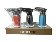 SP-969 Spider Refillable Butane Torch Lighter-6/Display