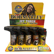 Easy Grip Single Flame Refillable cigarette Torch Lighter - Fuel-Resistant 15/Display