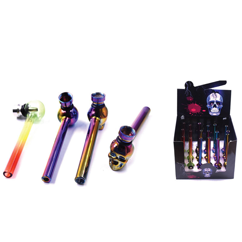 MST3029-Tobacco Pipe rainbow finish-24pcs/display