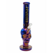 MST104 - Rainbow Skull Glass Bong