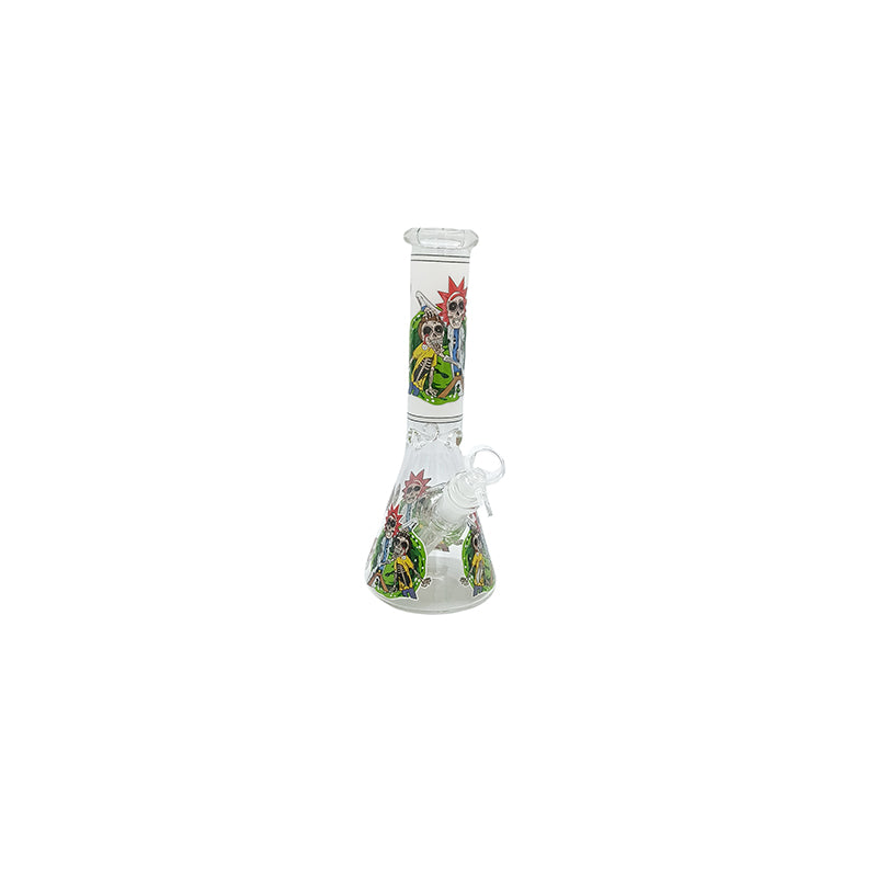 10" Cartoon Design Hydro Glass Bong  (MST005)