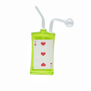 Colored Glass Poker Card Oil Burner Rig MST057