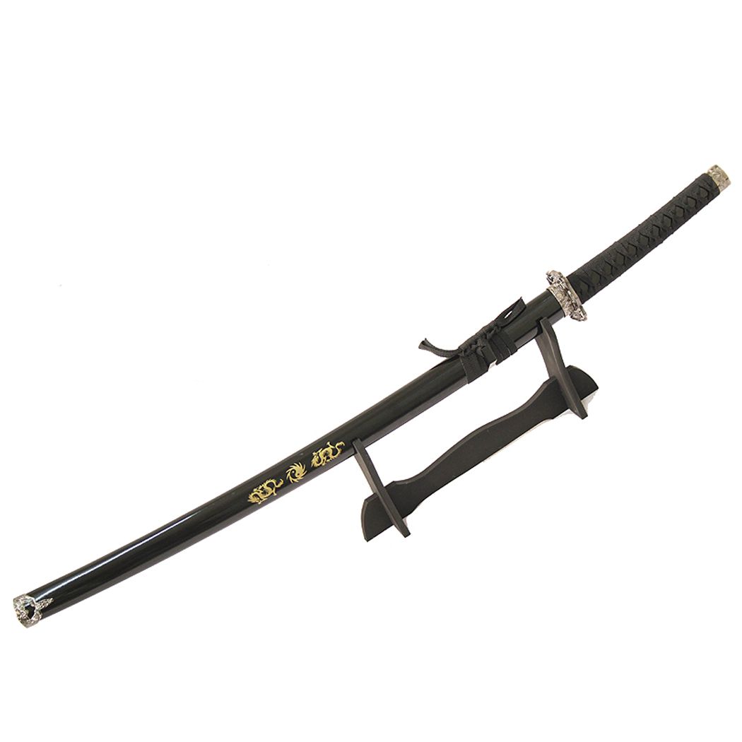 40" Black Ying Yang Symbol Heavy Duty Sword (5296)