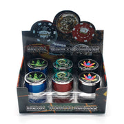 42mm 4 Part Grinder – Assorted (GRZ23544)-12/display