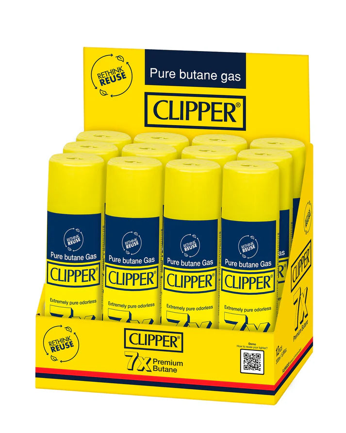 Clipper 7X Premium Butane 300ml - 12ct