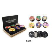 4 Part 2.5″ Spice Herb Aluminum Grinder – (G681)-6/display