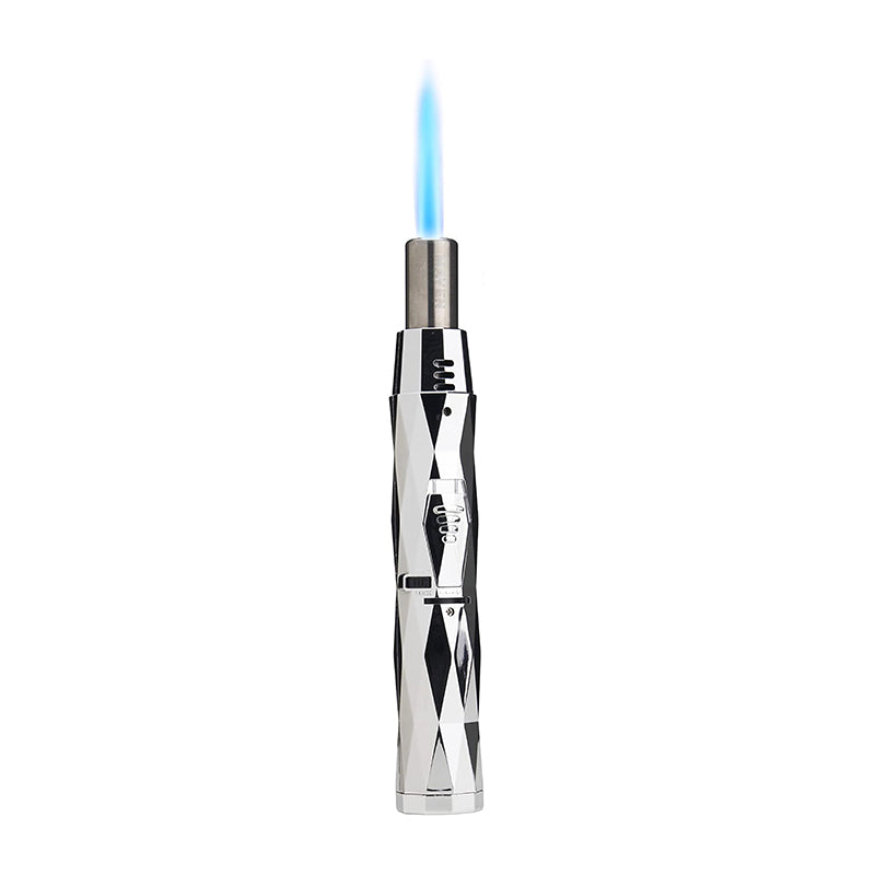 Maven Diamond Windproof Pen Torch Lighters (Chrome)