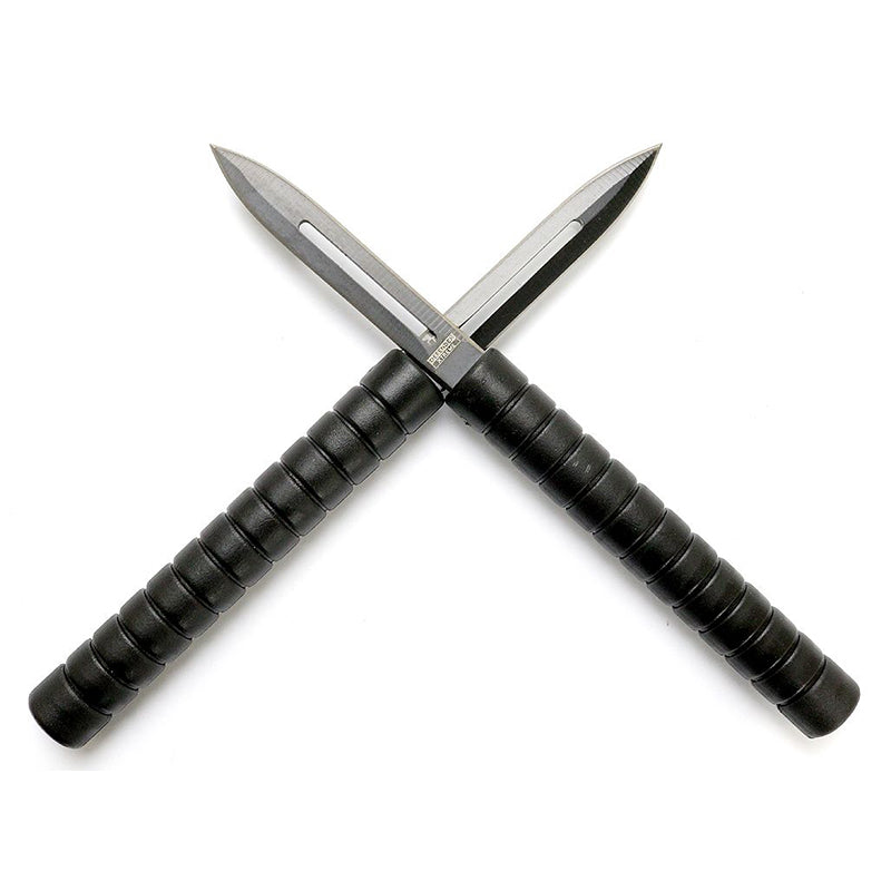 Non Interlocking Throwing Knives Baton Set of 2 with Sheath (5229)