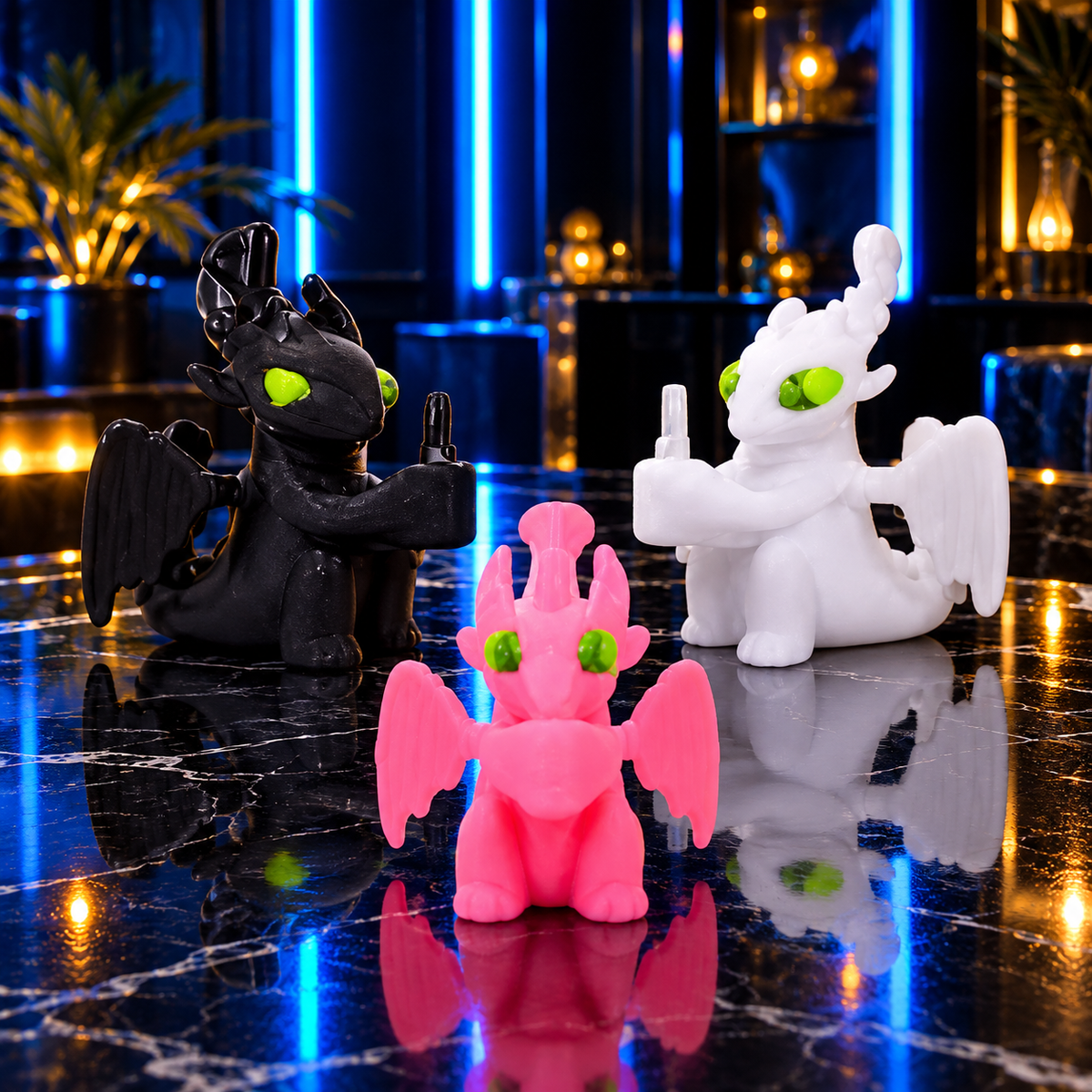 MST397 - Cartoon Character Glass Water Pipe