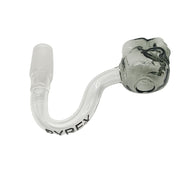 MST160 - Skull Glass Bubbler - Unique Green & Clear Pyrex Glass Smoking Accessory