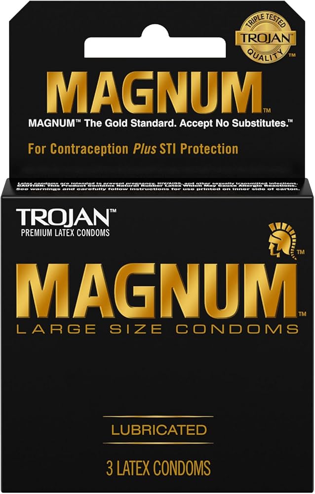 Trojan condoms magnum 3ct