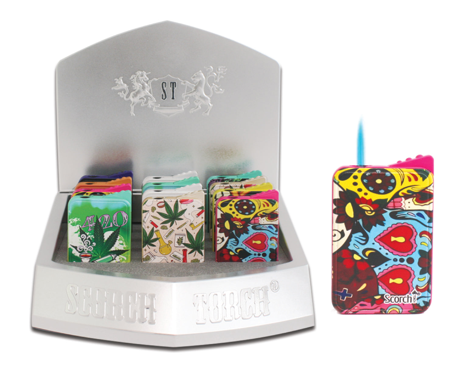 Scorch Torch - Slim Torch Embossed Assorted Designs (61711-1)-12/Display