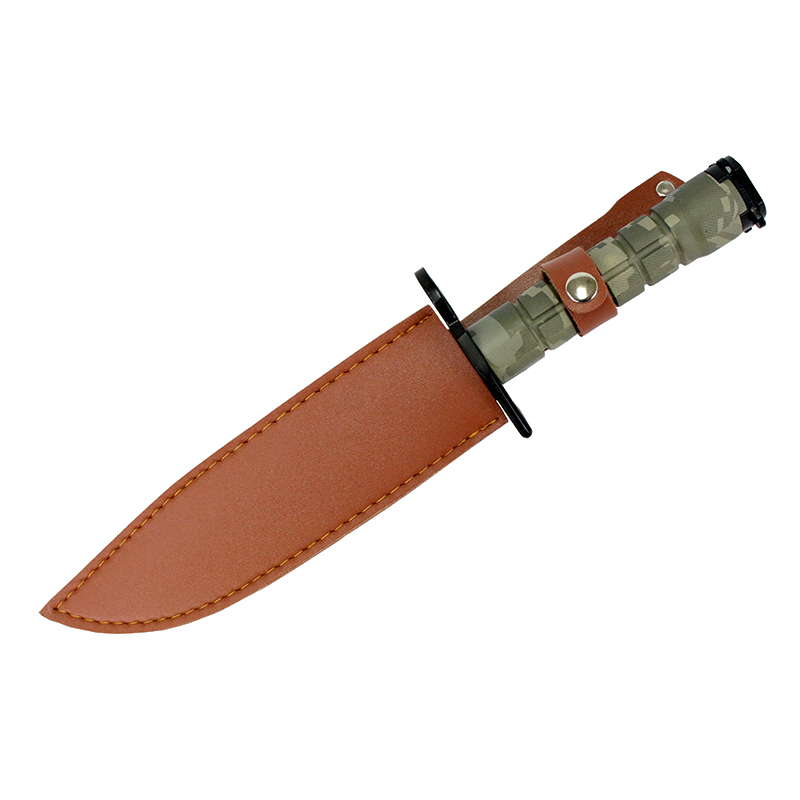6769 - 13" Green Woodland camo Bayonet Hunting Knife with Sheath