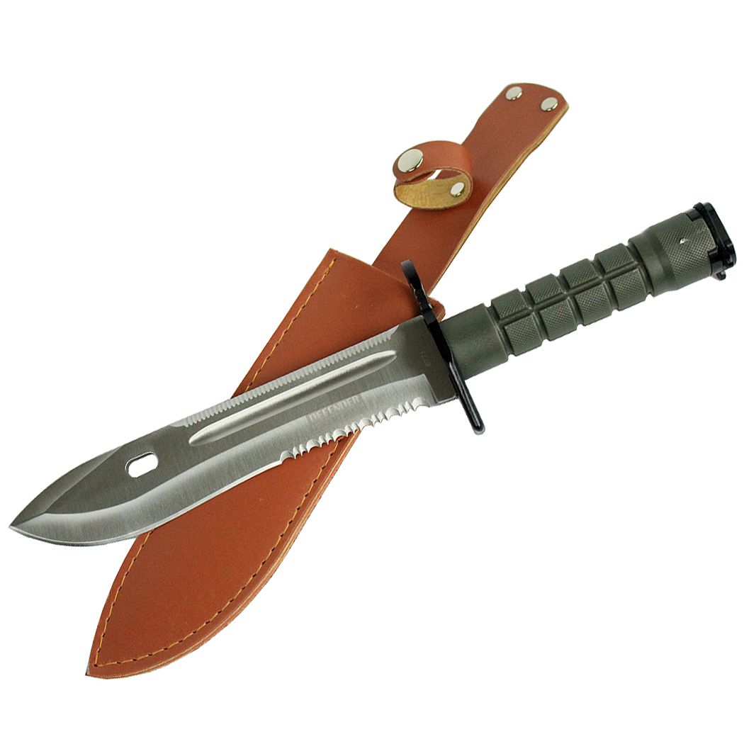 12.75" Defender Xtreme Stainless Steel M9 Bayonet Knife (6771)