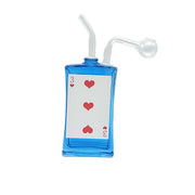Colored Glass Poker Card Oil Burner Rig MST057