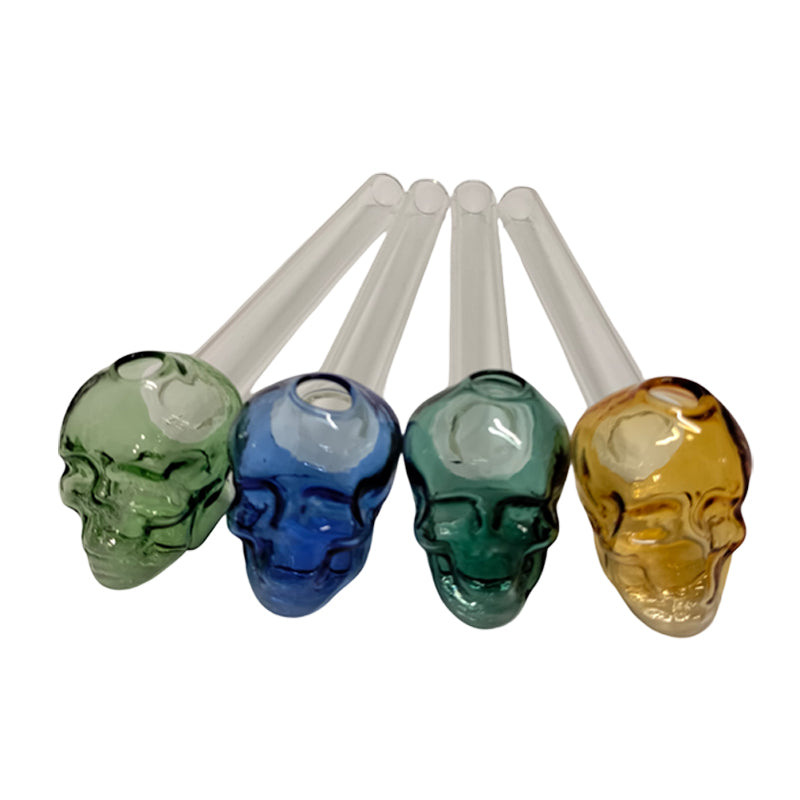 8" Skull Pyex Oiler (MS2013)-12/pk