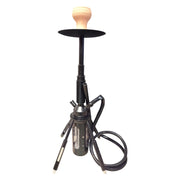 MST3032- Modern Tripod Hookah – Black Shisha Pipe with Glass Base
