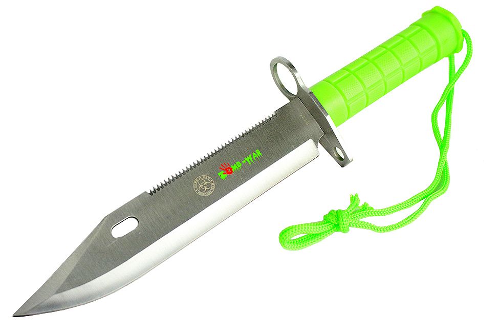 13" Zomb-War Stainless Steel Bayonet w/ Sheath (8140)