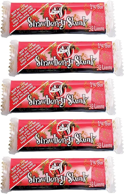 Skunk 1-1/4 - Hemp - Strawberry - Rolling Papers