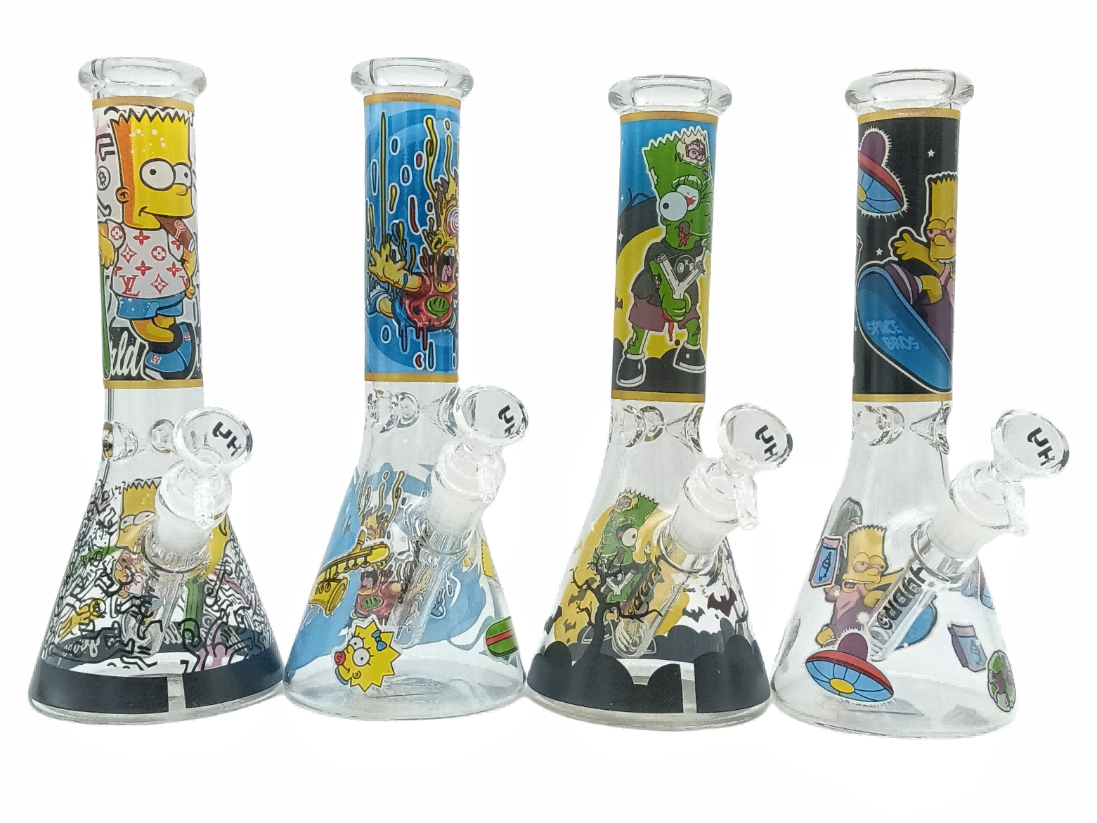 MST124 Cartoon Decal Bong
