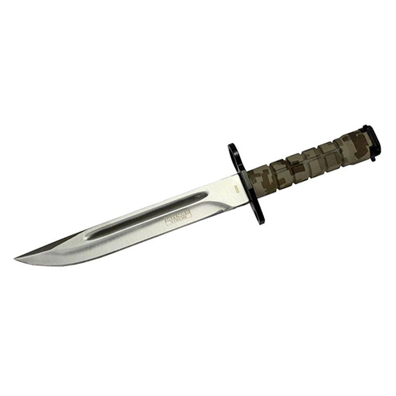 13.5" Desert camo Bayonet Hunting Knife with Sheath (9296)