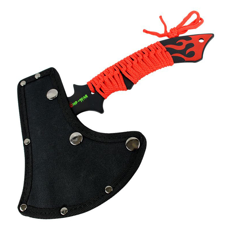 Zomb-War 11" Red Dragon Axe Outdoor Hunting Camping Survival Steel Axe (9613)