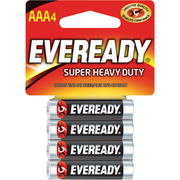 Eveready Super Heavy Duty AAA Battery 4pcs (AAA4)